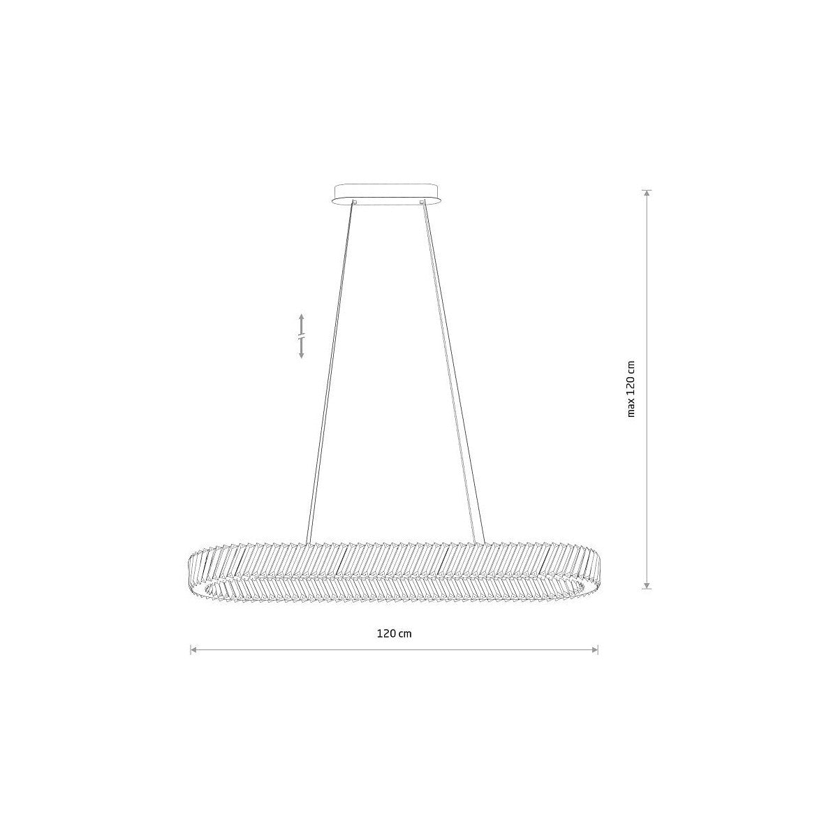 Nowodvorski Żyrandol LUXORA LED 40W 220-230 50/60 - Kryształ - Transparentny 11707