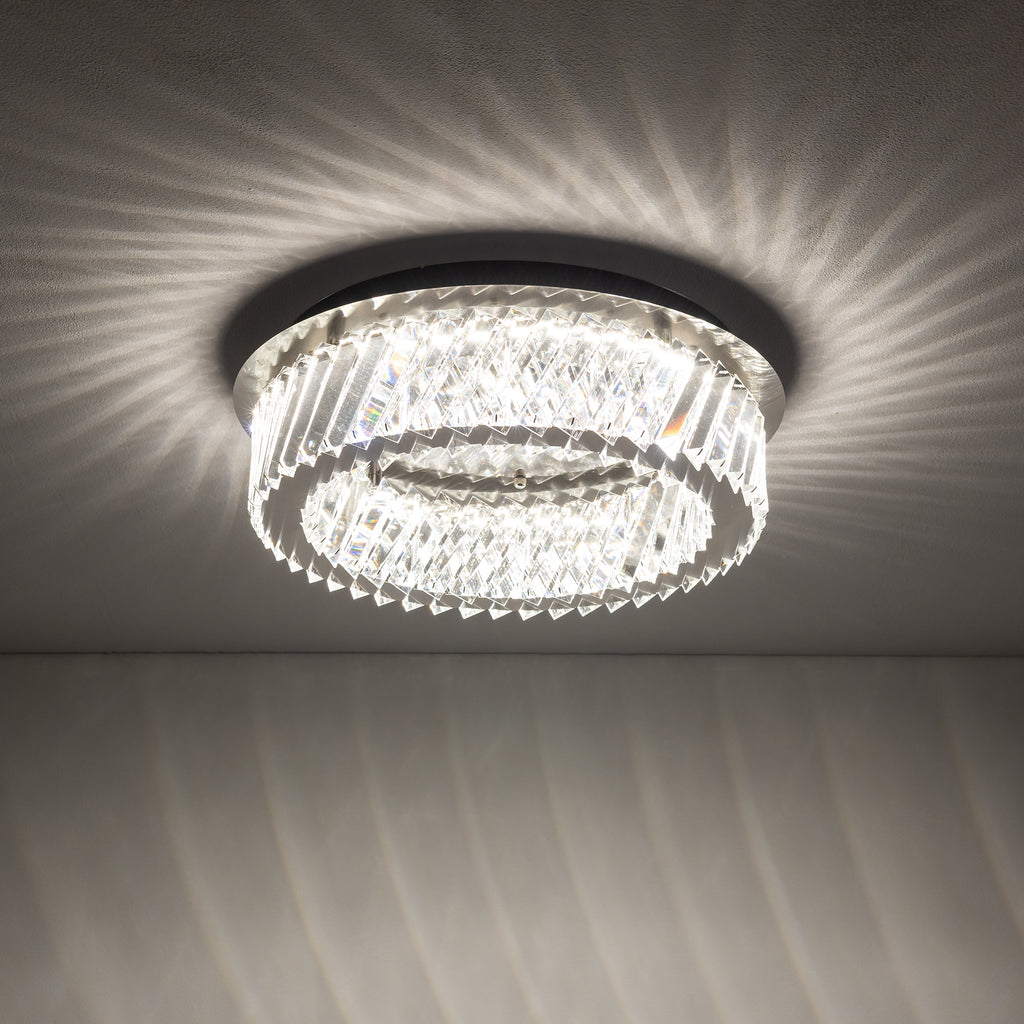 Nowodvorski Lampa przysufitowa LUXORA LED 20W 220-230 50/60 - Kryształ - Transparentny 11708