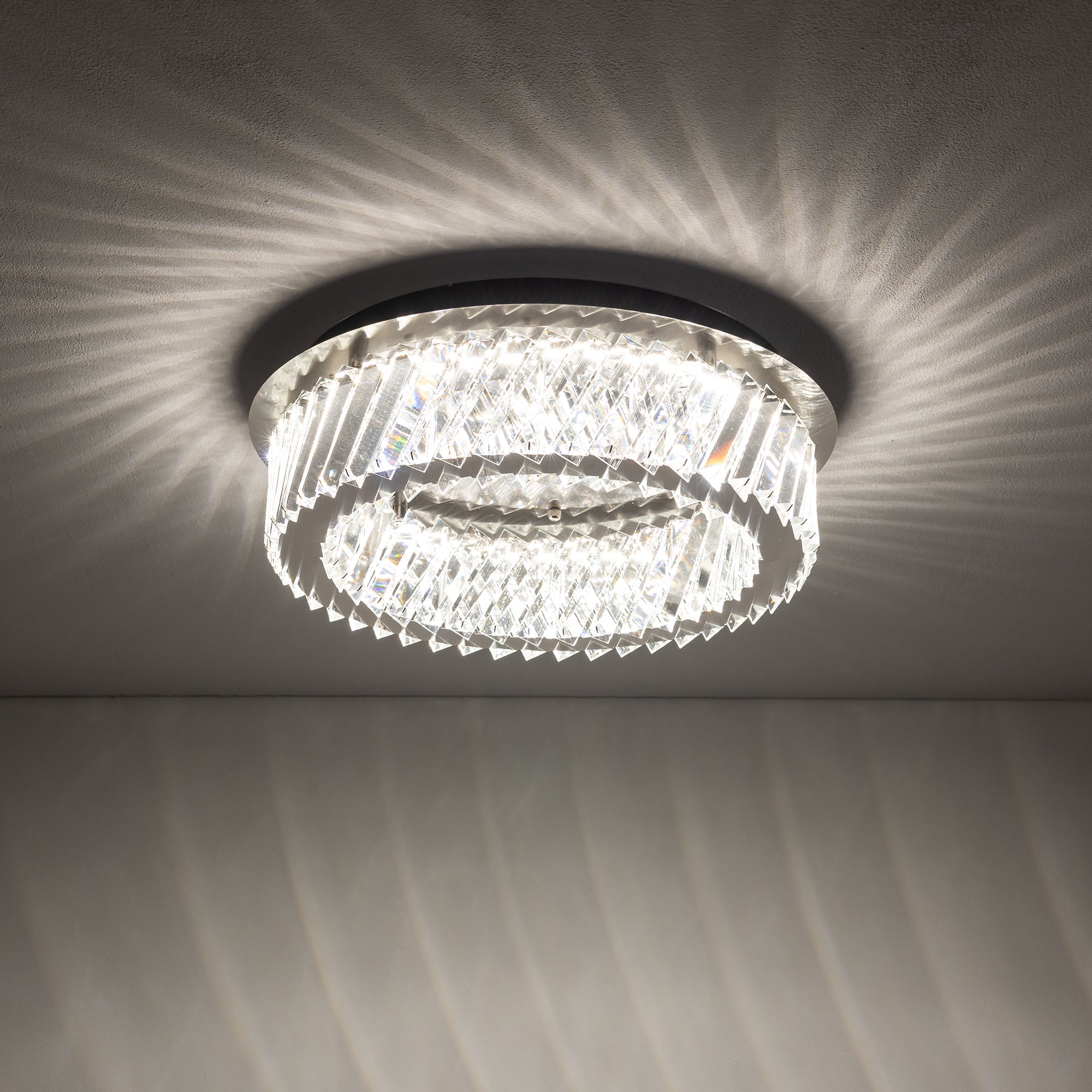Nowodvorski Lampa przysufitowa LUXORA LED 20W 220-230 50/60 - Kryształ - Transparentny 11708