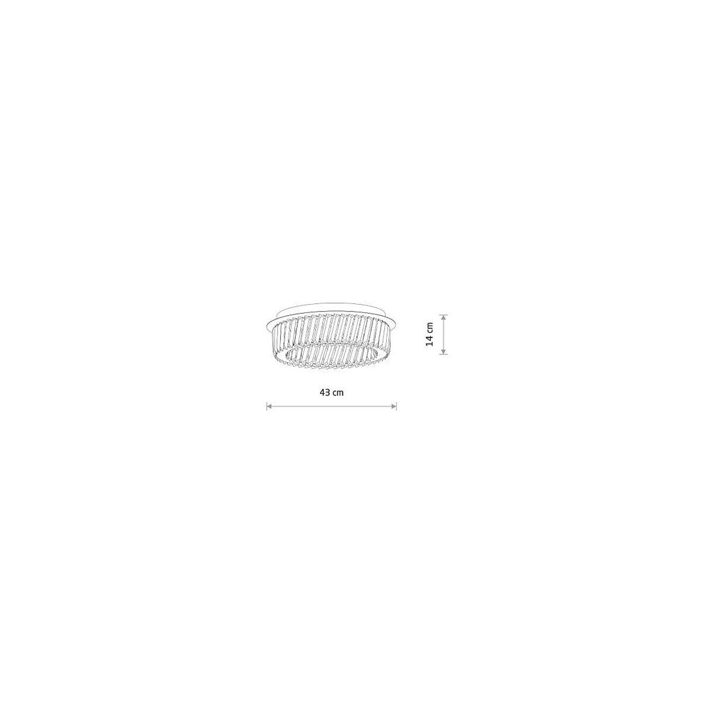 Nowodvorski Lampa przysufitowa LUXORA LED 20W 220-230 50/60 - Kryształ - Transparentny 11708