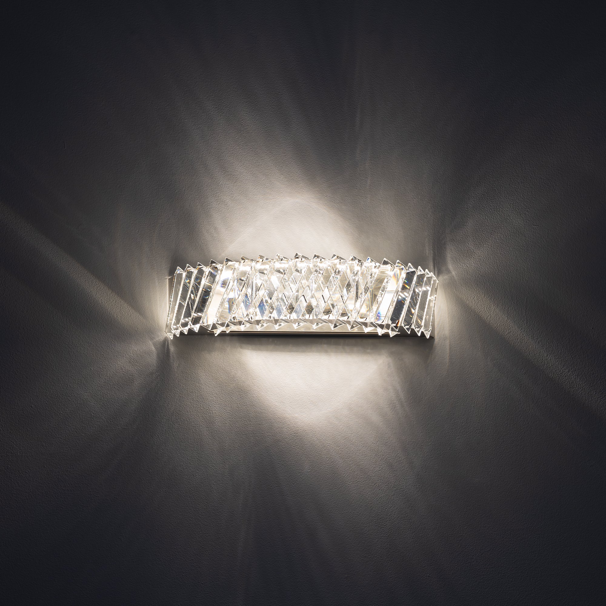 Nowodvorski Kinkiet LUXORA LED 15W 50/60 ~220-230 - Kryształ - Transparentny 11710