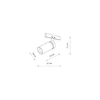 Nowodvorski System szynowy NANO - LVM SPOT ZOOM LED 2W 2W 24 - Aluminium lakierowane - Czarny 11713