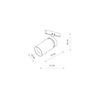 Nowodvorski System szynowy NANO - LVM SPOT ZOOM LED 5W 5W 24 - Aluminium lakierowane - Czarny 11714