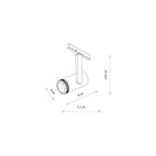Nowodvorski System szynowy NANO - LVM SPOT ZOOM LED 7W 7W 24 - Aluminium lakierowane - Czarny 11715