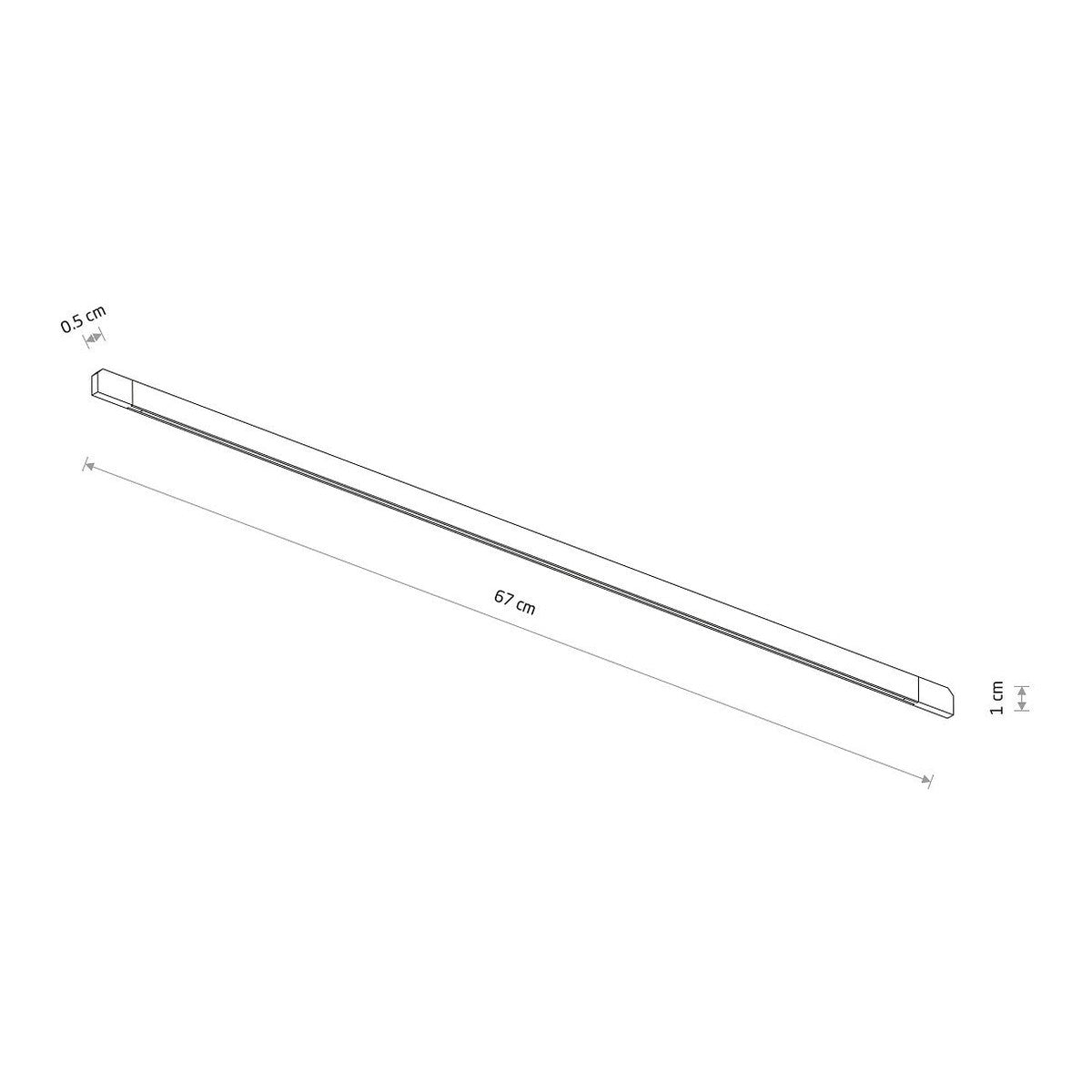 Nowodvorski System szynowy NANO - LVM LINE IN LED 6W 6W 24 - Aluminium lakierowane - Czarny 11717