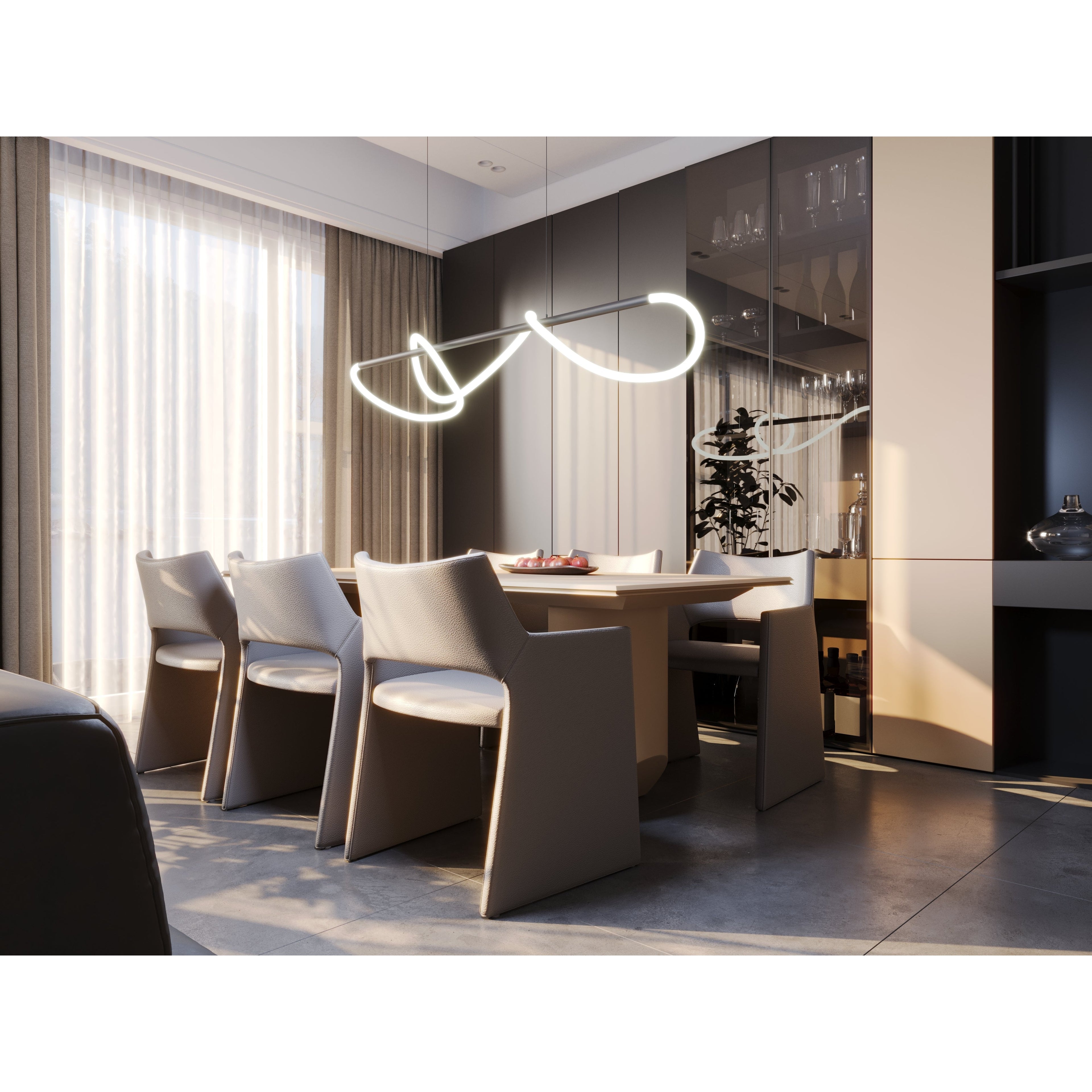 Maxlight Lampa wisząca Laguna - Metal + silikon - Czarny P0512