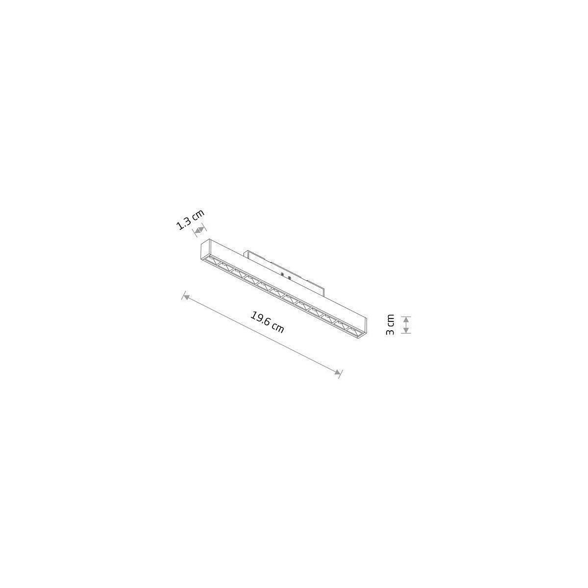 Nowodvorski System szynowy NANO - LVM FOCUS OUT LED 10W 10W 24 - Aluminium lakierowane - Czarny 11720
