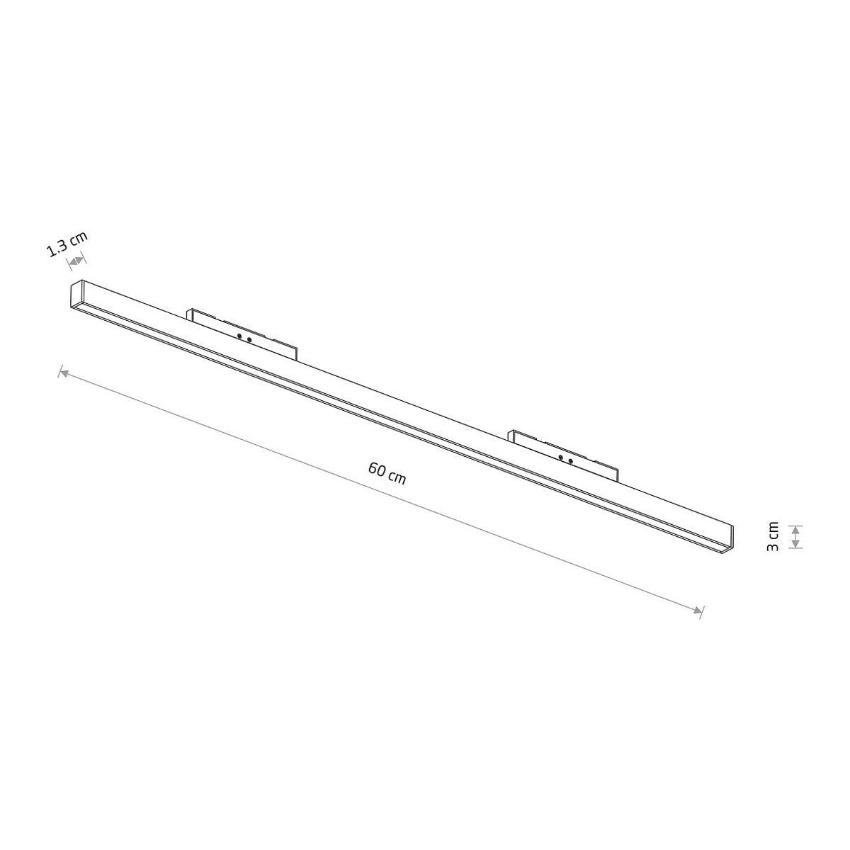 Nowodvorski System szynowy NANO - LVM LINE OUT LED 20W 20W 24 - Aluminium lakierowane - Czarny 11721