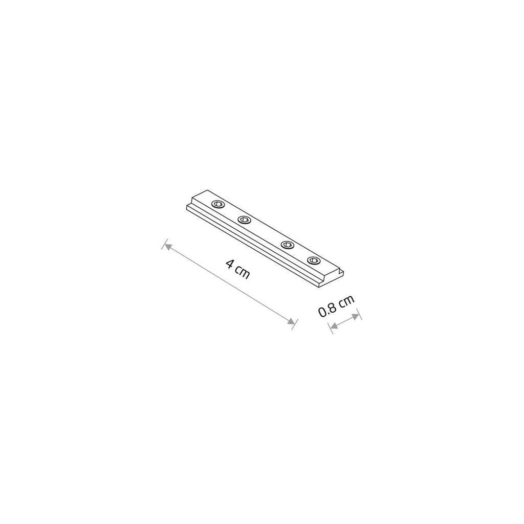 Nowodvorski System szynowy NANO - LVM TRACK BUCKLE CONNECTOR - Aluminium - Czarny 11726