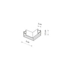 Nowodvorski System szynowy NANO - LVM HORIZONTAL CORNER - Aluminium - Czarny 11727