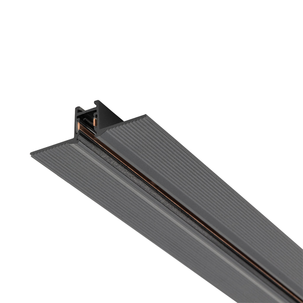 Nowodvorski System szynowy NANO - LVM RECESSED TRACK 2M - Aluminium - Czarny 11731