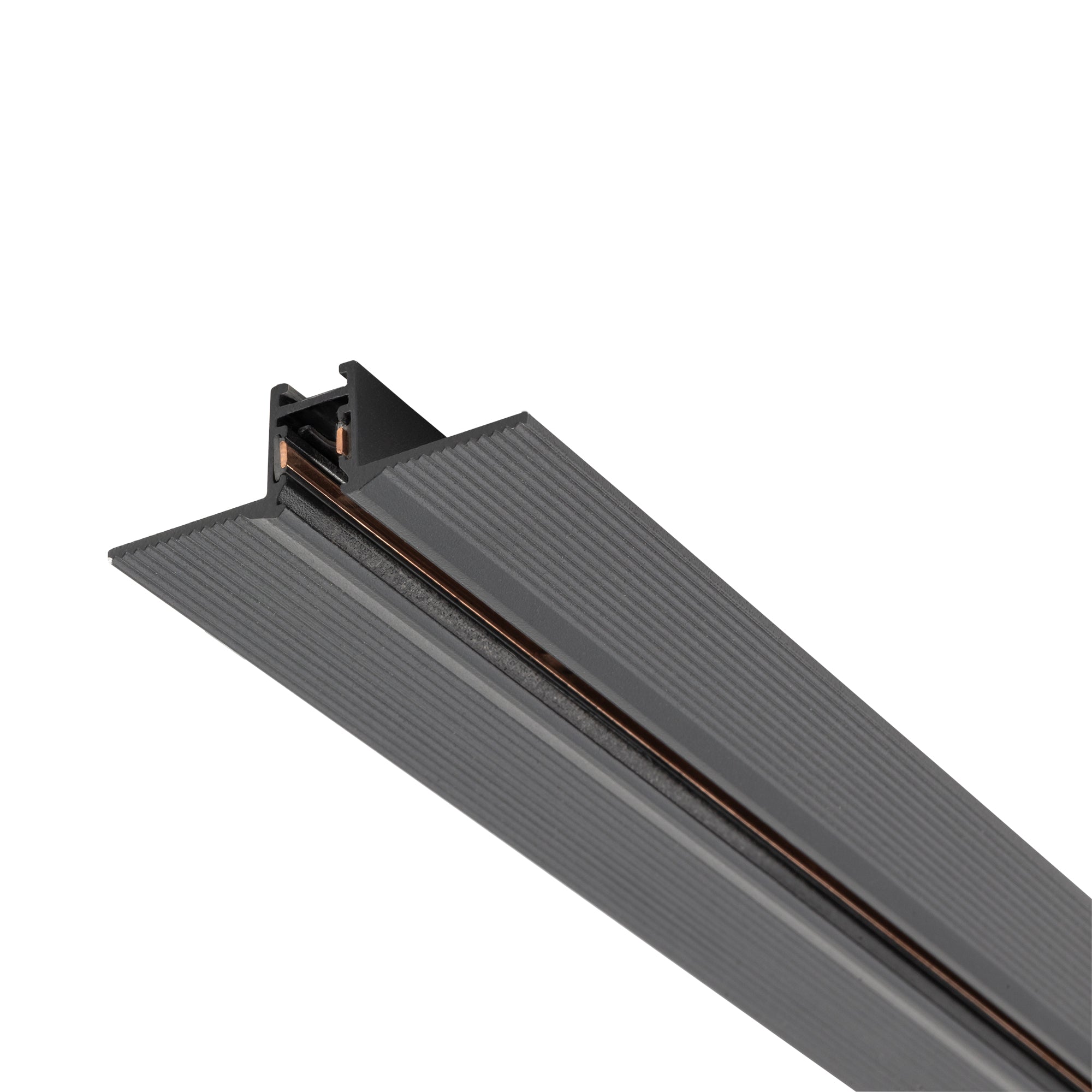 Nowodvorski System szynowy NANO - LVM RECESSED TRACK 2M - Aluminium - Czarny 11731