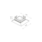 Nowodvorski System szynowy NANO - LVM RECESSED HORIZONTAL CORNER - Aluminium - Czarny 11732