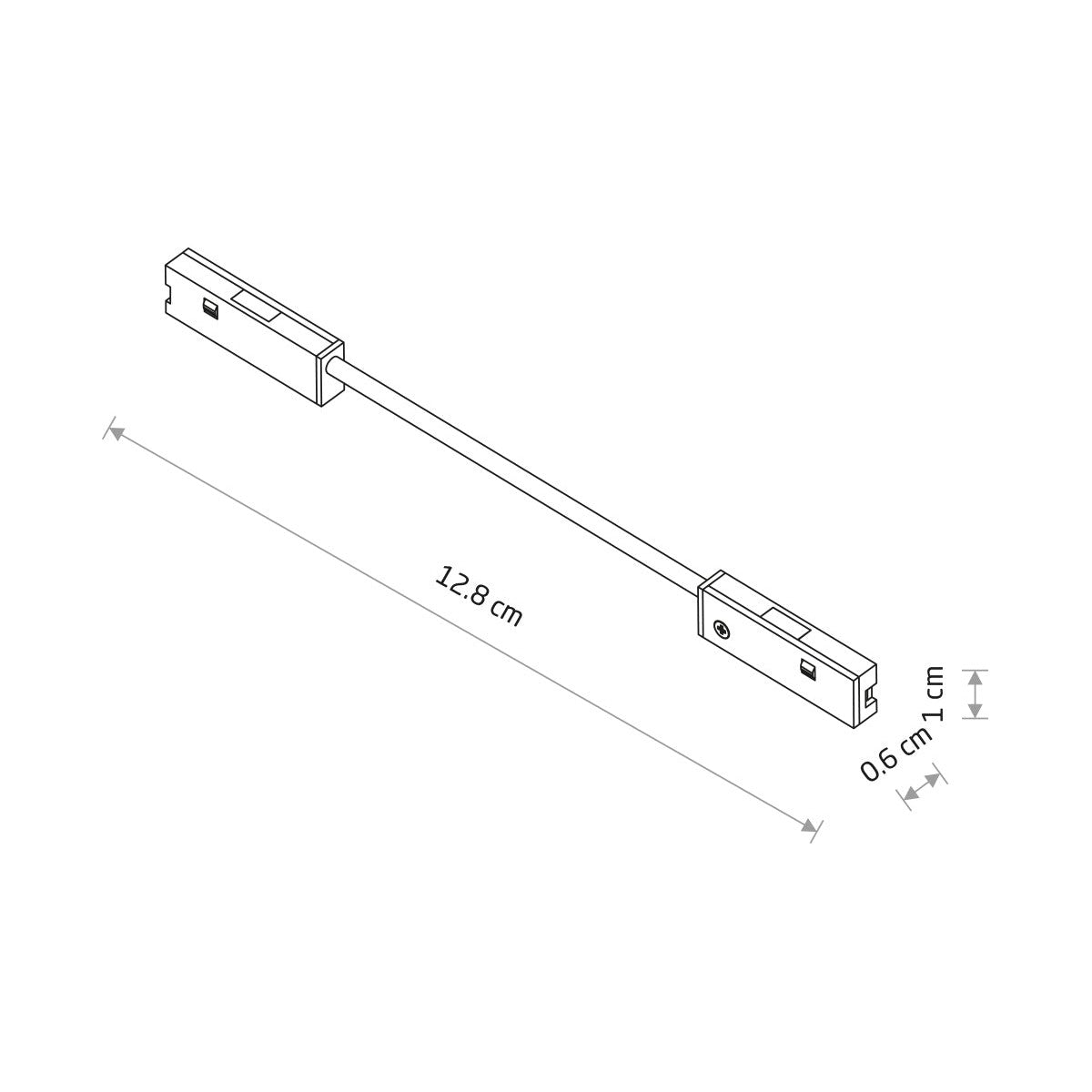 Nowodvorski System szynowy NANO - LVM CORNER CONDUCTIVE MODULE 6A 24 - Tworzywo sztuczne - Czarny 11735
