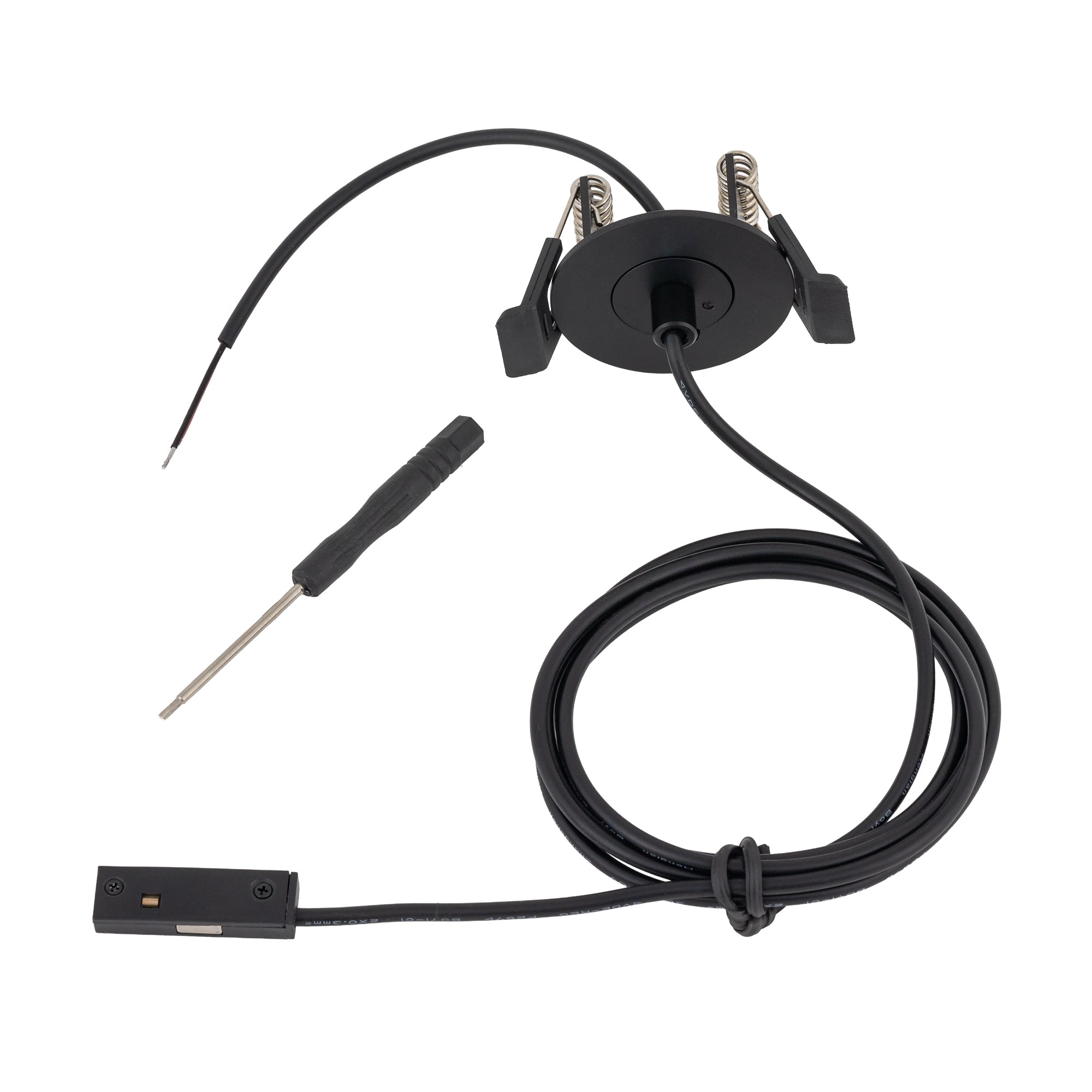 Nowodvorski System szynowy NANO - LVM RECESSED OUTSIDE POWER SUPPLY CONDUCTIVE MODULE FOR SUSPENSION TRACK 6A 24 - Tworzywo sztuczne - Czarny 11738