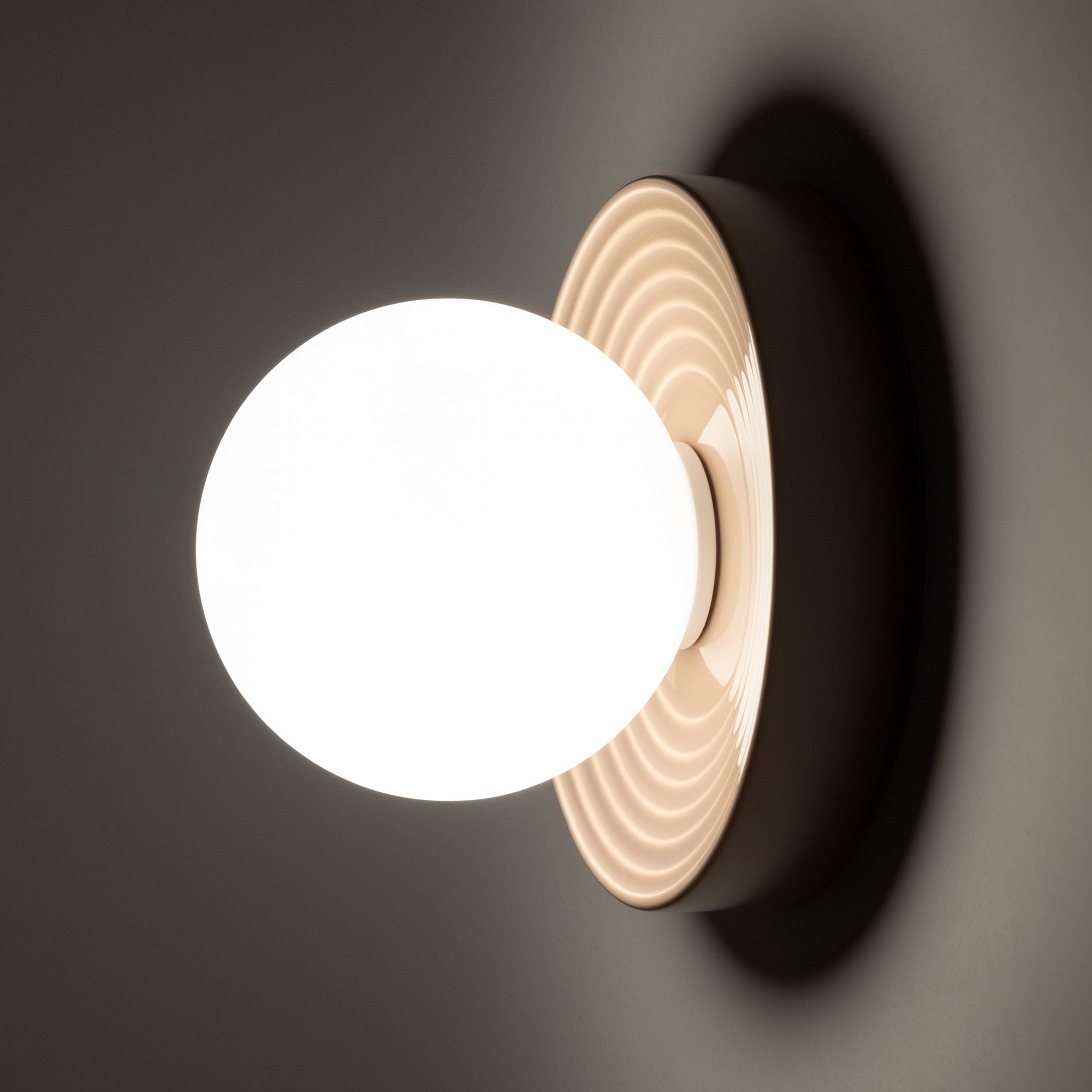 Nowodvorski Kinkiet CLAY M 12W only LED 220-230 50/60 - Ceramika - Szary 11746