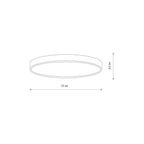 Nowodvorski Plafon DENIA LED S 15W 220-230 50/60 - Tworzywo sztuczne PC - Biały 11754
