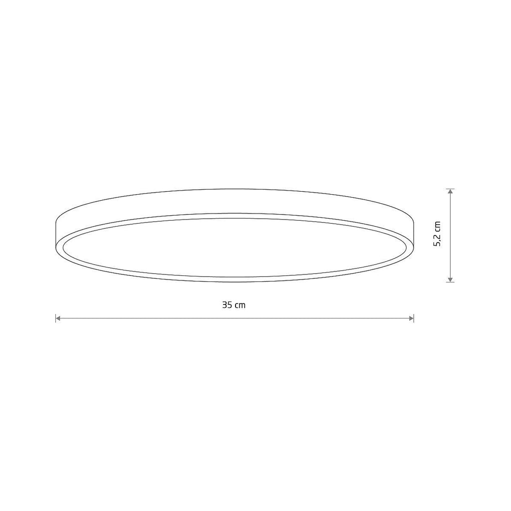 Nowodvorski Plafon DENIA LED M SENSOR 24W 220-230 50/60 - Tworzywo sztuczne PC - Biały 11761
