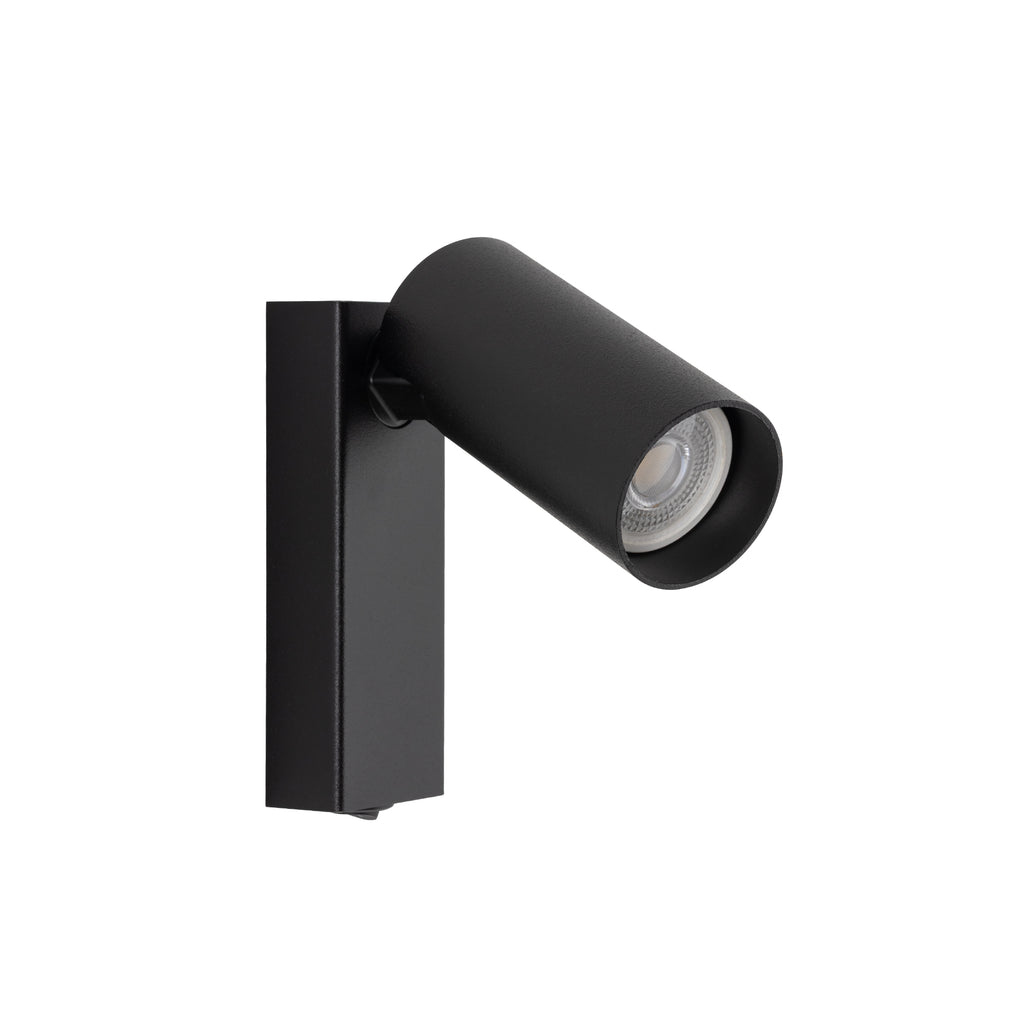Nowodvorski Kinkiet regulowany z włącznikiem FOURTY 10W only LED 220-230 50/60 - Stal lakierowana - Czarny 11763