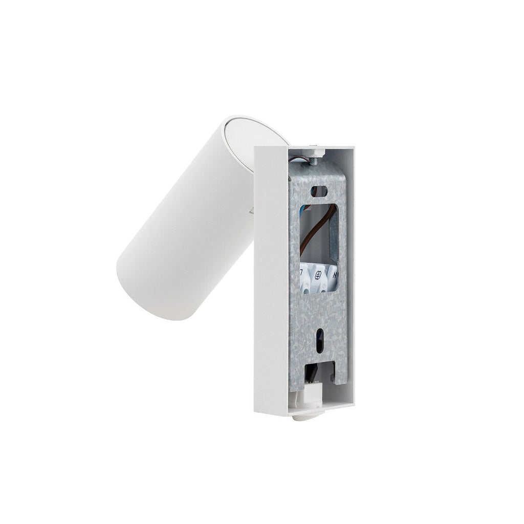 Nowodvorski Kinkiet regulowany z włącznikiem FOURTY 10W only LED 220-230 50/60 - Stal lakierowana - Biały 11764