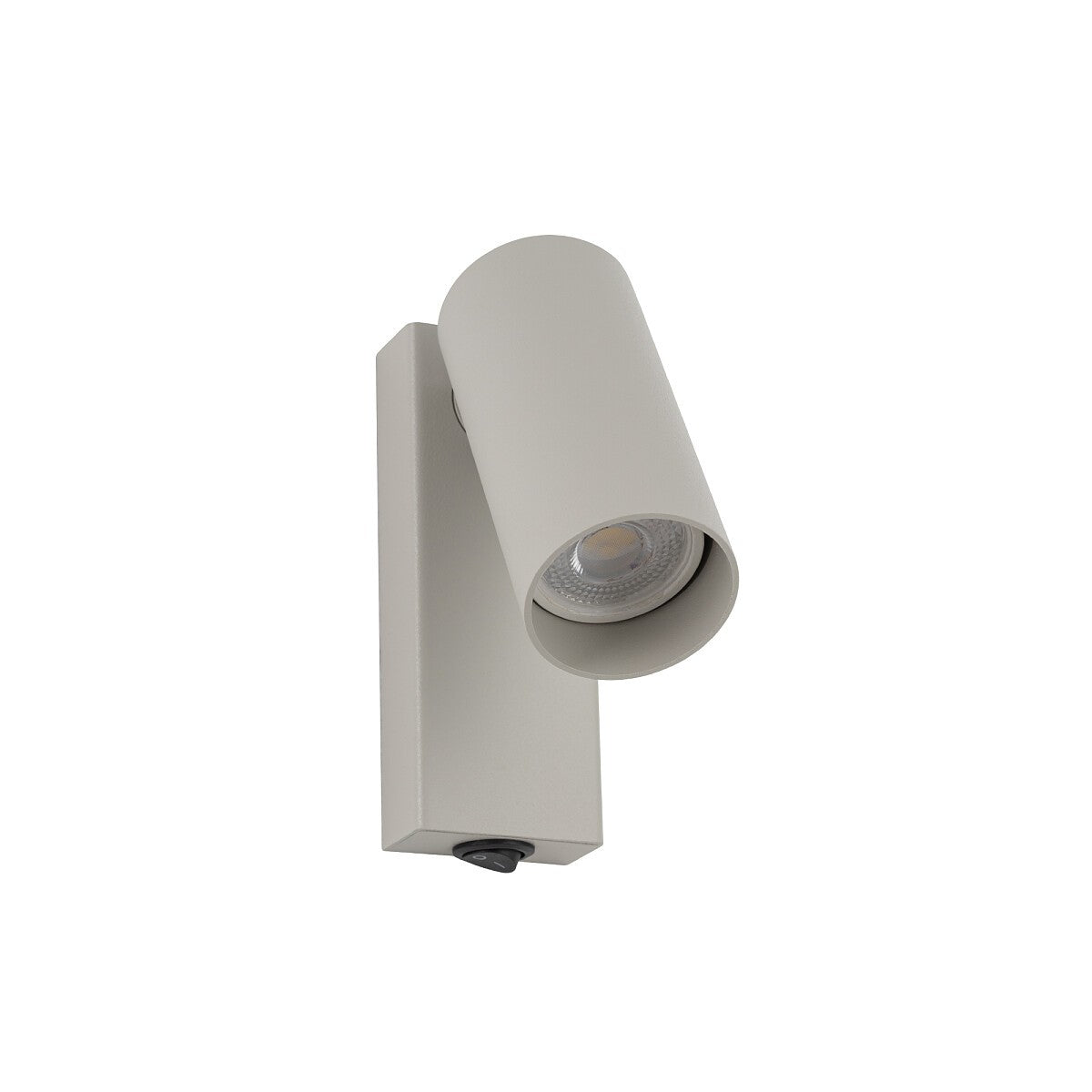 Nowodvorski Kinkiet regulowany z włącznikiem FOURTY 10W only LED 220-230 50/60 - Stal lakierowana - Jedwabisty szary 11765