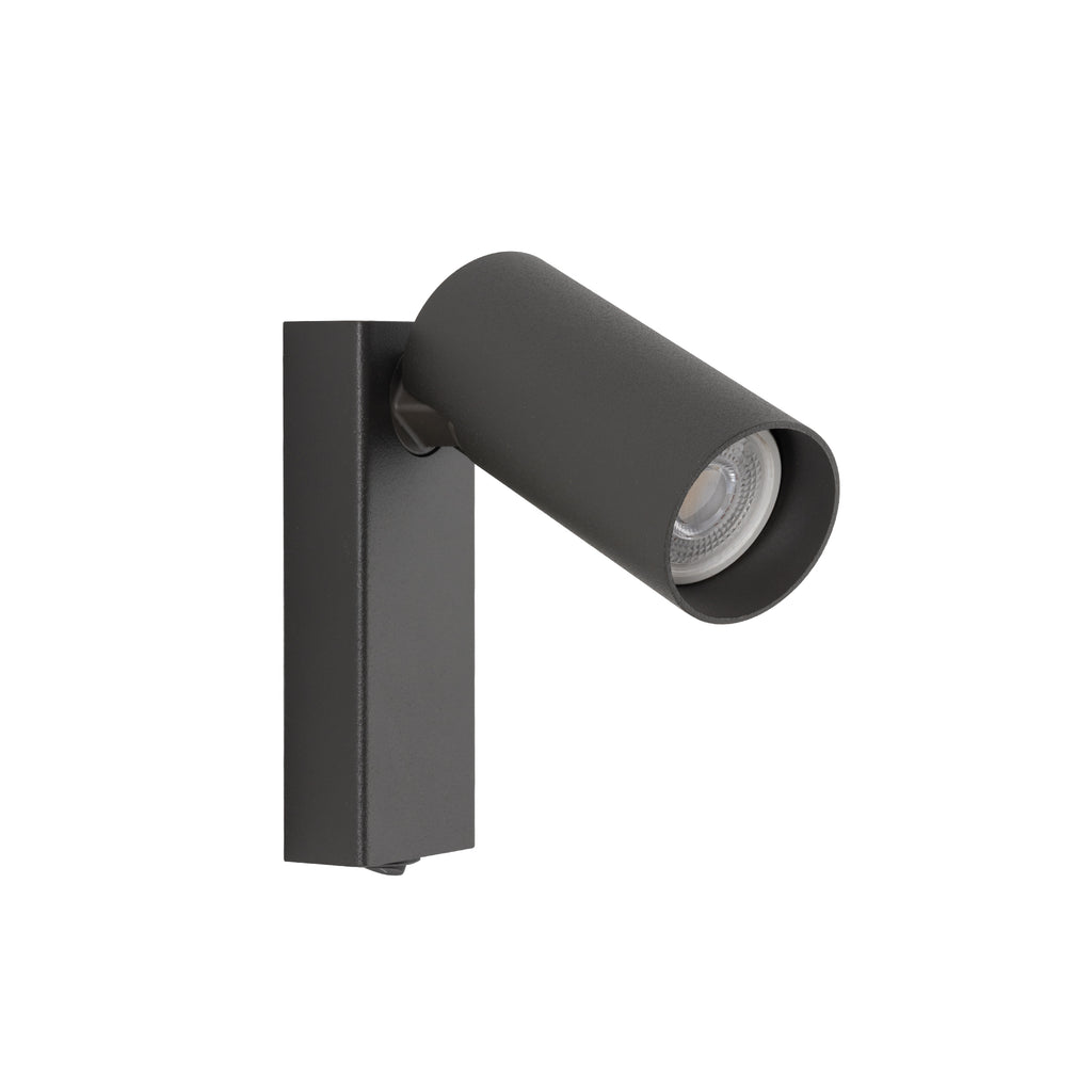 Nowodvorski Kinkiet regulowany z włącznikiem FOURTY 10W only LED 220-230 50/60 - Stal lakierowana - Jedwabisty grafit 11766