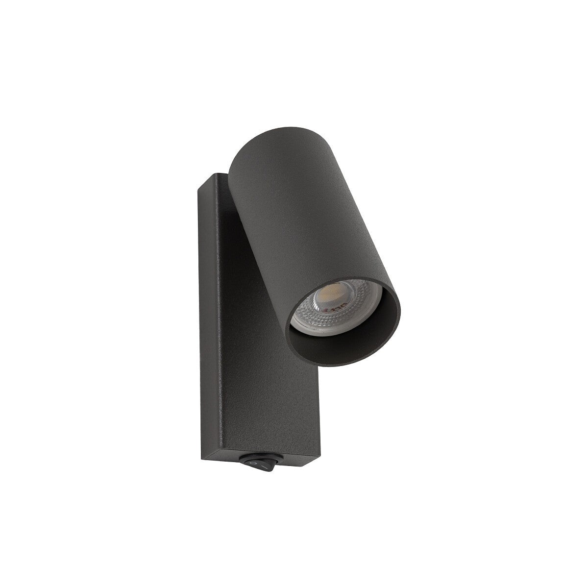 Nowodvorski Kinkiet regulowany z włącznikiem FOURTY 10W only LED 220-230 50/60 - Stal lakierowana - Jedwabisty grafit 11766