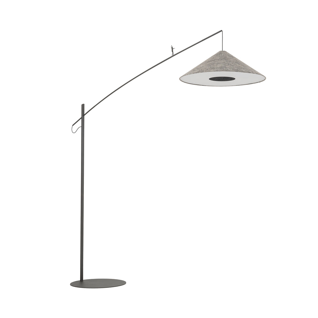 Nowodvorski Lampa podłogowa POISE A 25W only LED 220-230 50/60 Hz - Tkanina - Szary 11767
