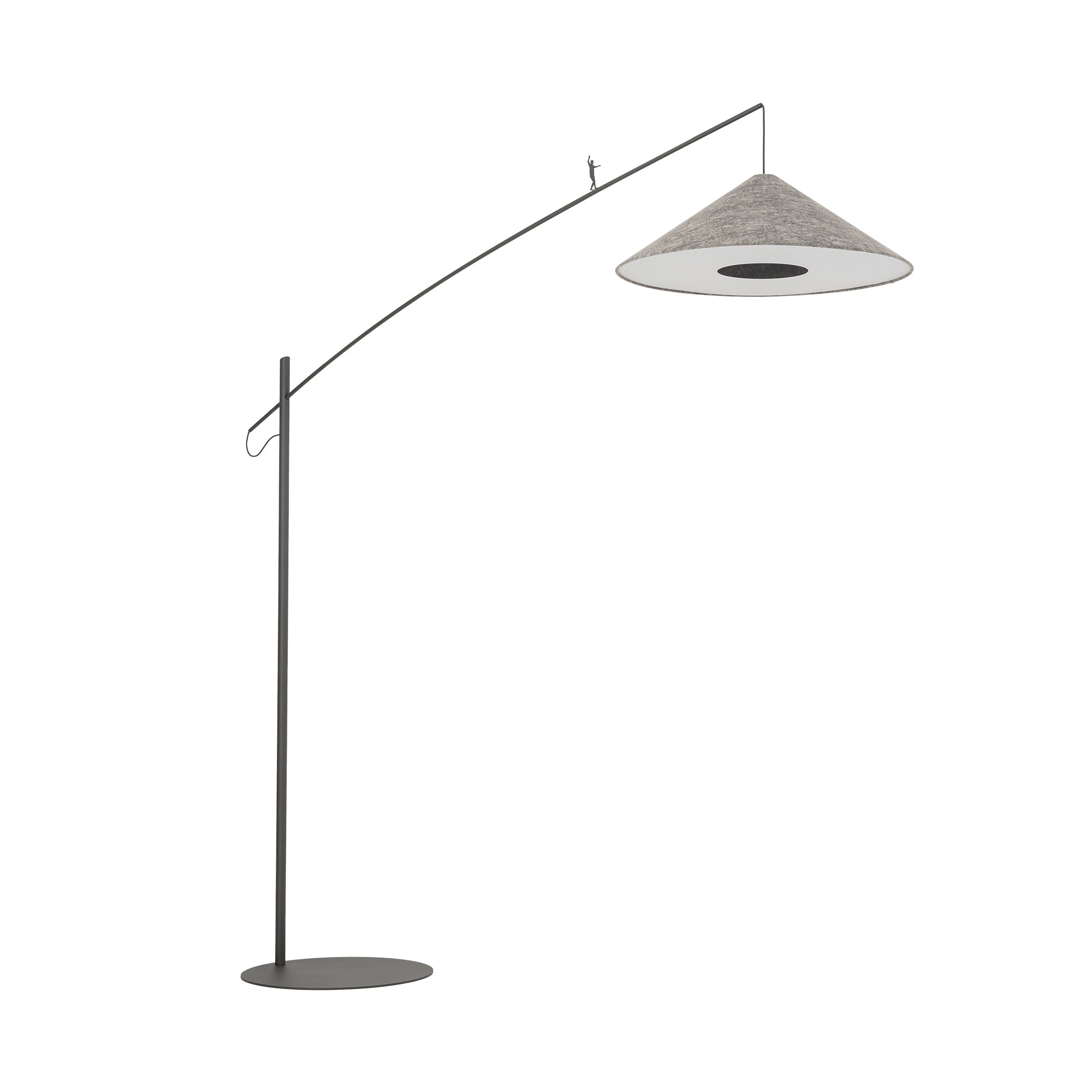 Nowodvorski Lampa podłogowa POISE A 25W only LED 220-230 50/60 Hz - Tkanina - Szary 11767