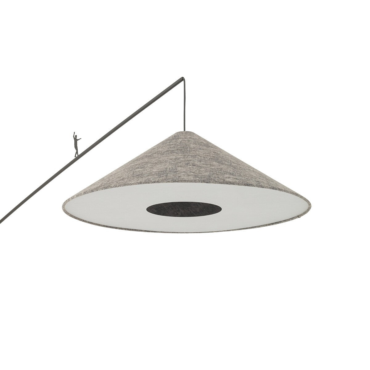 Nowodvorski Lampa podłogowa POISE A 25W only LED 220-230 50/60 Hz - Tkanina - Szary 11767