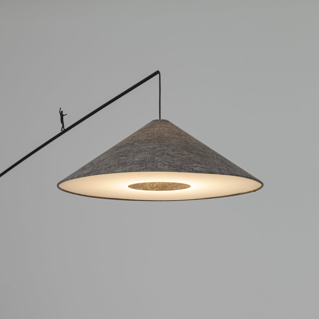 Nowodvorski Lampa podłogowa POISE A 25W only LED 220-230 50/60 Hz - Tkanina - Szary 11767