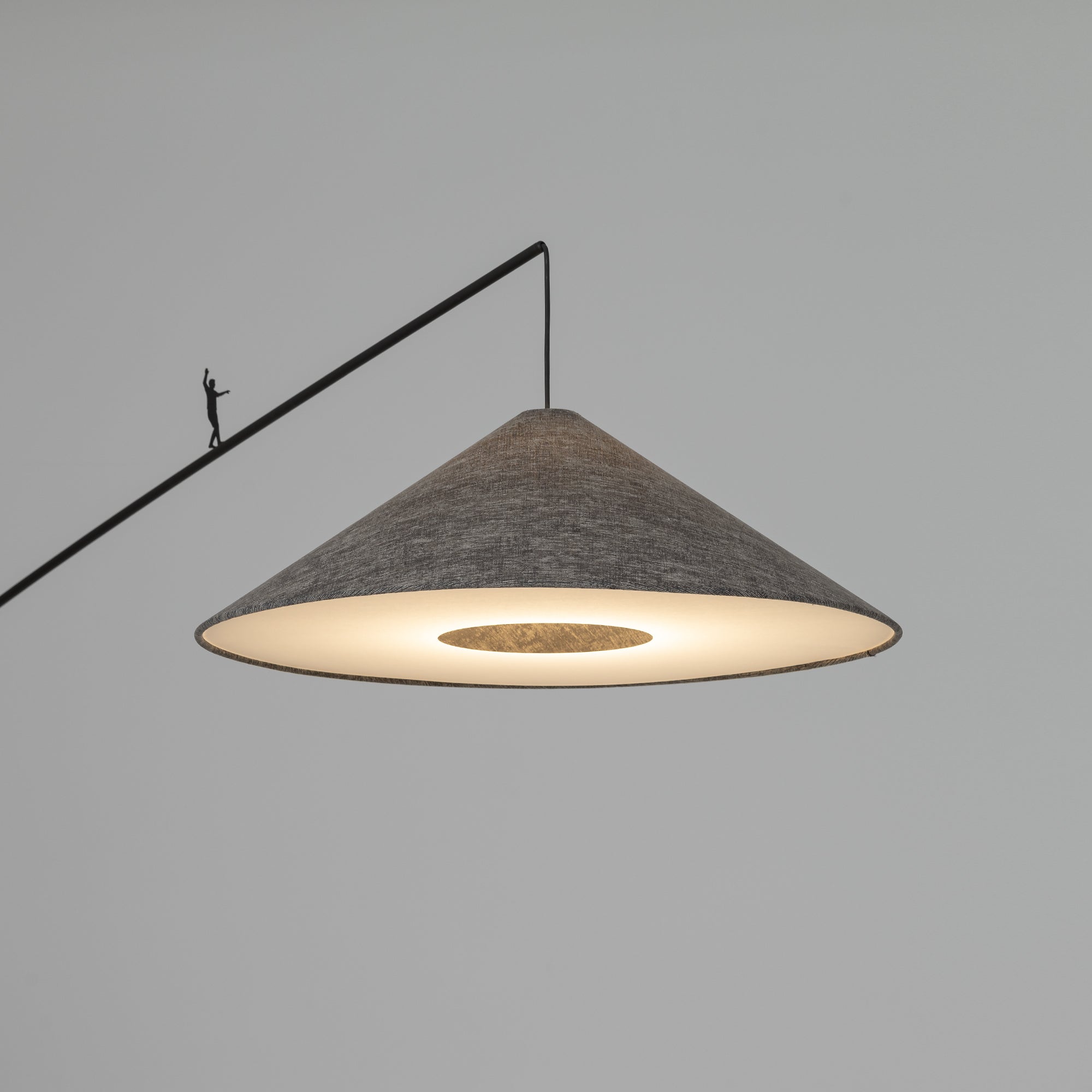 Nowodvorski Lampa podłogowa POISE A 25W only LED 220-230 50/60 Hz - Tkanina - Szary 11767