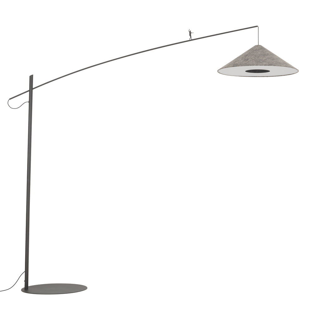 Nowodvorski Lampa podłogowa POISE A 25W only LED 220-230 50/60 Hz - Tkanina - Szary 11767