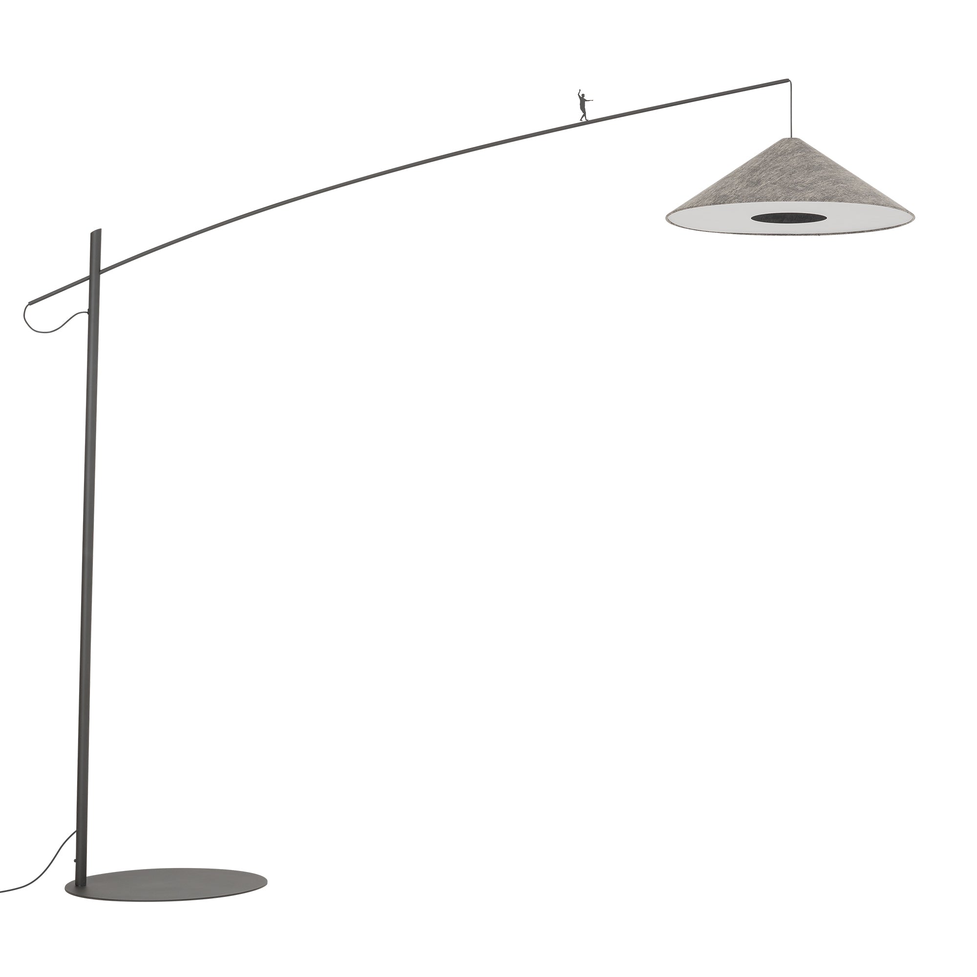 Nowodvorski Lampa podłogowa POISE A 25W only LED 220-230 50/60 Hz - Tkanina - Szary 11767