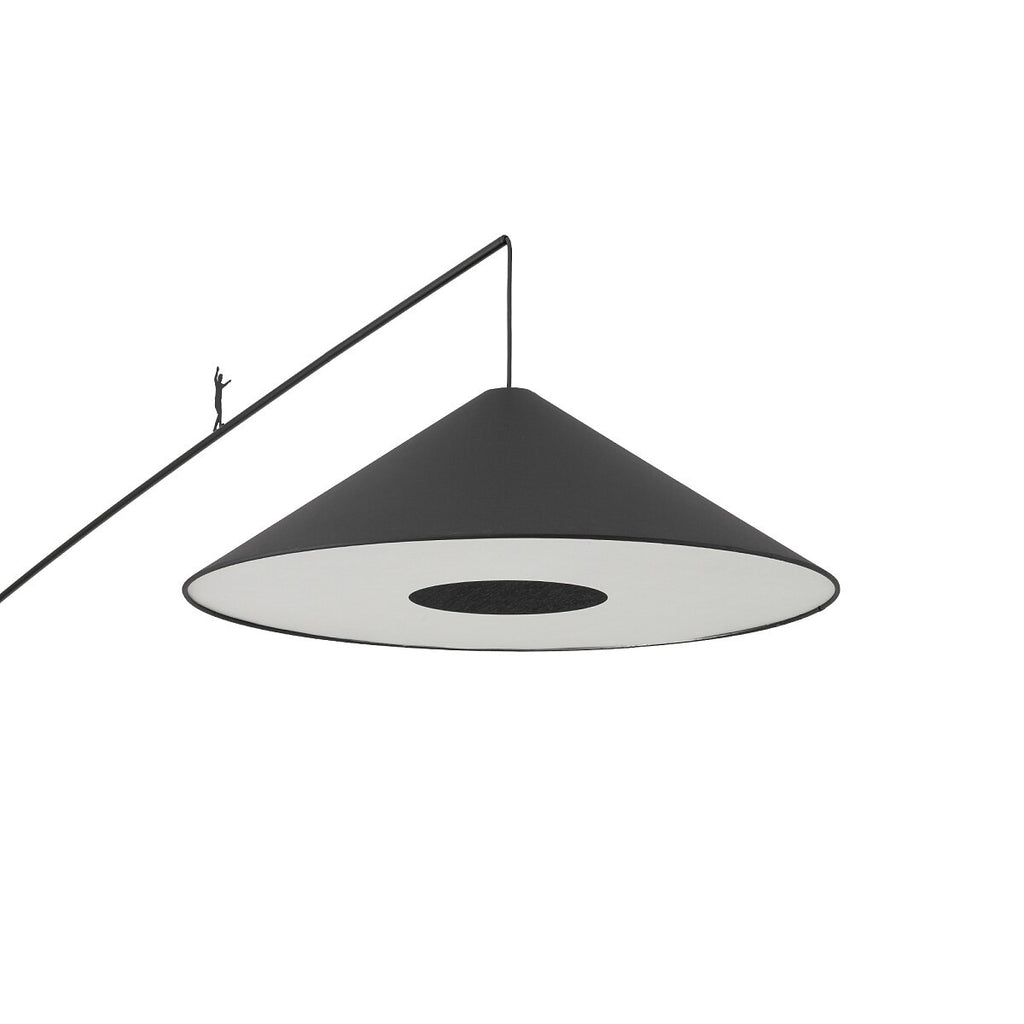 Nowodvorski Lampa podłogowa POISE A 25W only LED 220-230 50/60 Hz - Tkanina - Czarny 11768