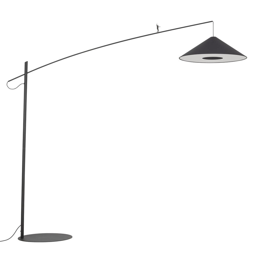 Nowodvorski Lampa podłogowa POISE A 25W only LED 220-230 50/60 Hz - Tkanina - Czarny 11768