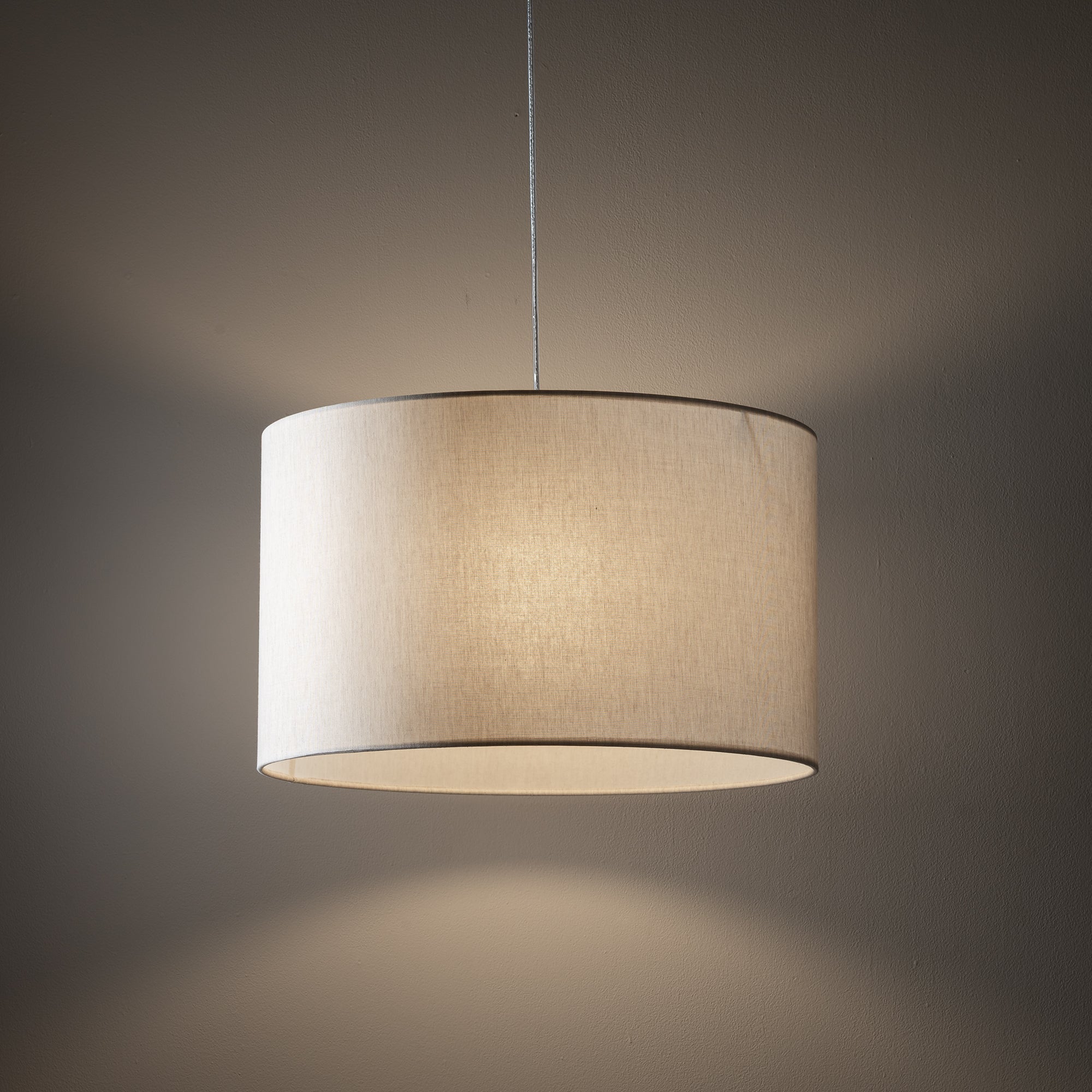 Nowodvorski Lampa wisząca HOTEL MOOD 25W only LED 220-230 50/60 - Tkanina - Kremowy 11783
