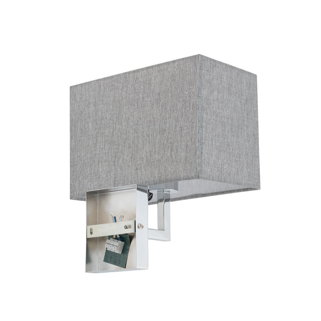 Nowodvorski Kinkiet HOTEL MOOD 10W only LED 220-230 50/60 - Tkanina - Szary 11787
