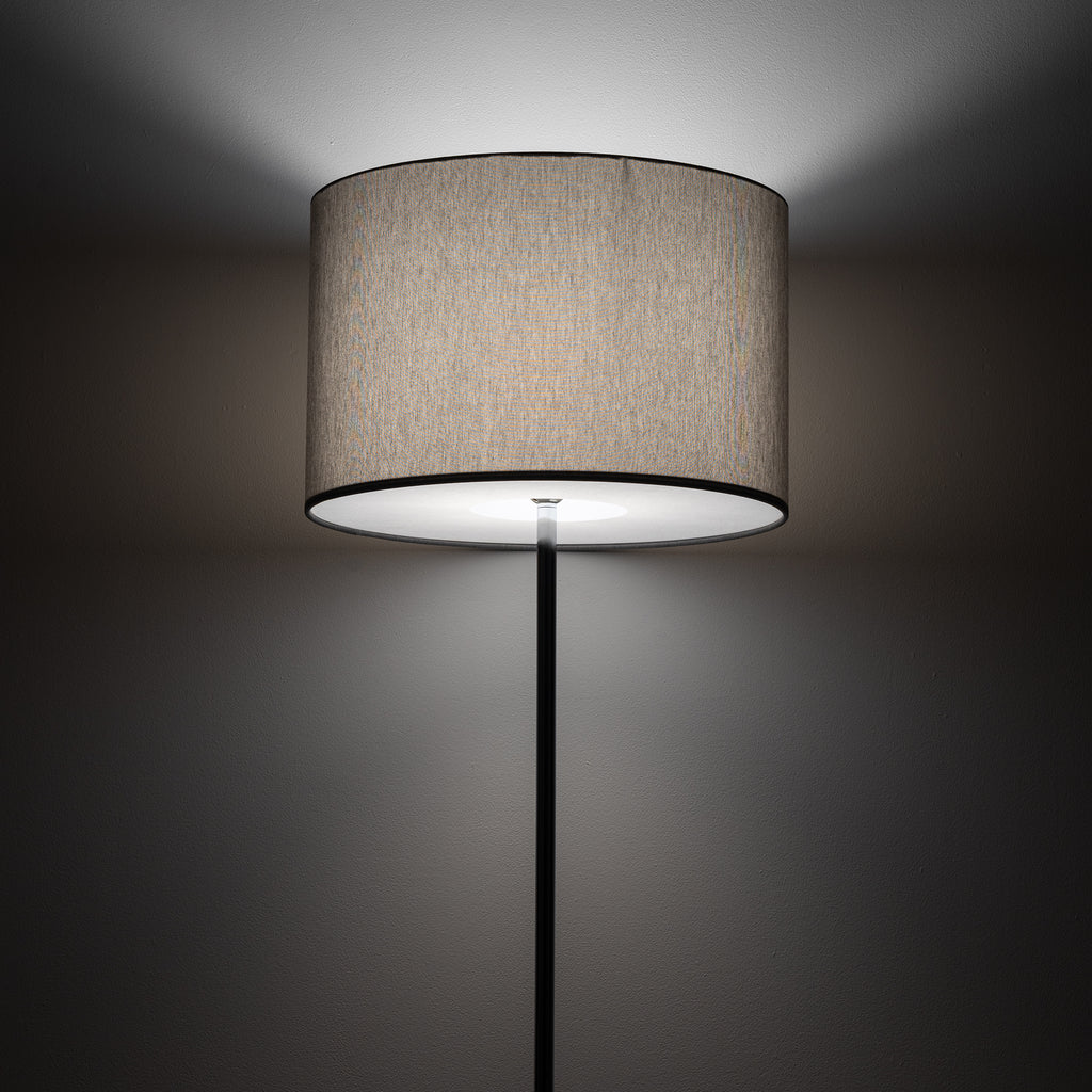Nowodvorski Lampa podłogowa HOTEL MOOD 25W only LED 220-230 50/60 - Tkanina - Szary 11790