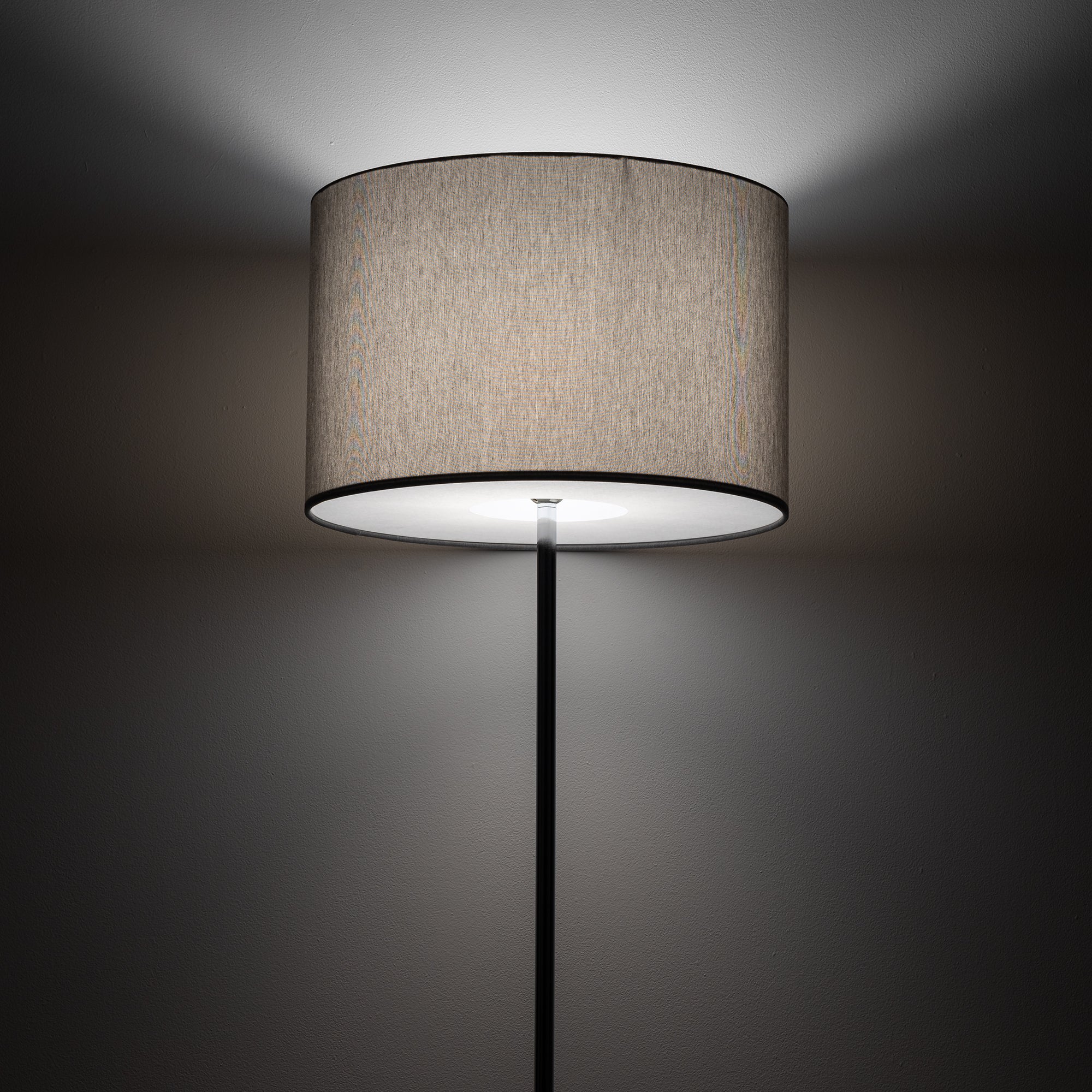 Nowodvorski Lampa podłogowa HOTEL MOOD 25W only LED 220-230 50/60 - Tkanina - Szary 11790