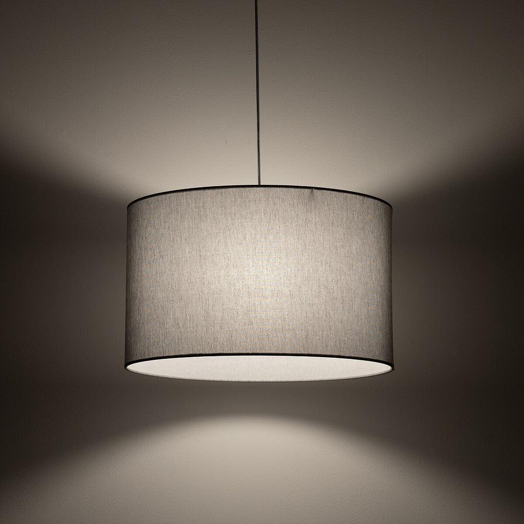 Nowodvorski Lampa wisząca HOTEL MOOD 25W only LED 220-230 50/60 - Tkanina - Szary 11791