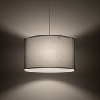 Nowodvorski Lampa wisząca HOTEL MOOD 25W only LED 220-230 50/60 - Tkanina - Szary 11791