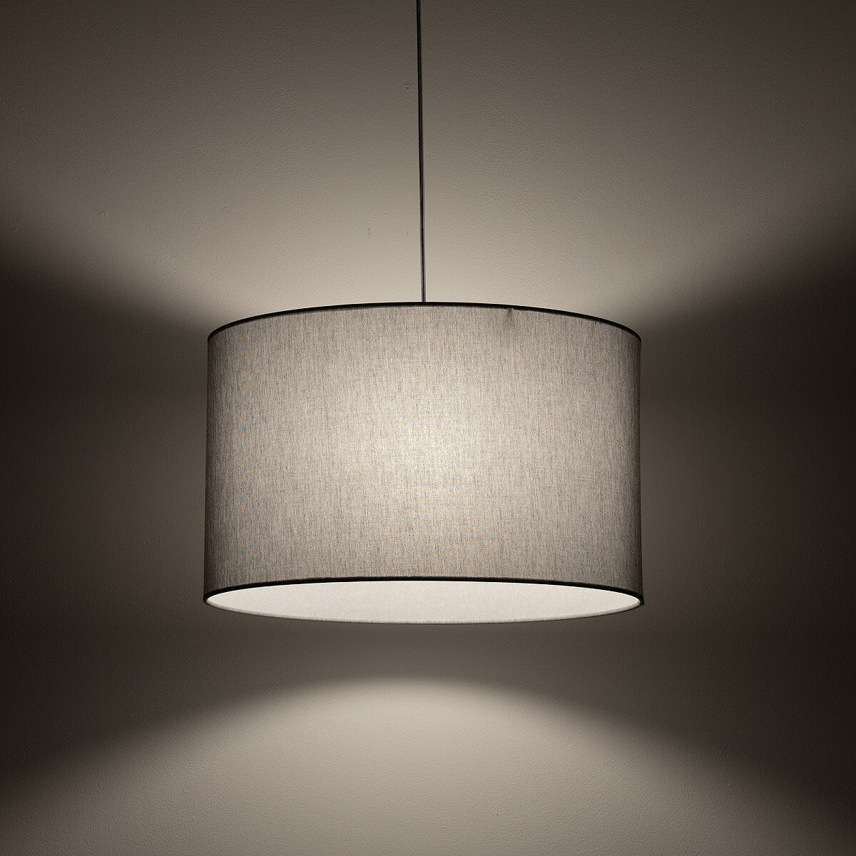 Nowodvorski Lampa wisząca HOTEL MOOD 25W only LED 220-230 50/60 - Tkanina - Szary 11791