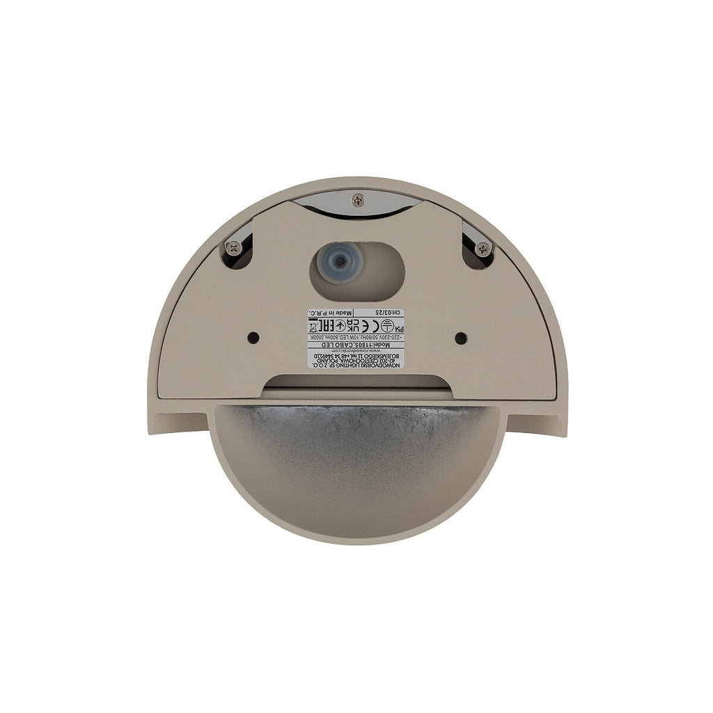 Nowodvorski Lampa CABO LED 10W 220-230 50/60 IP54 - Aluminium lakierowane - Beżowy 11805