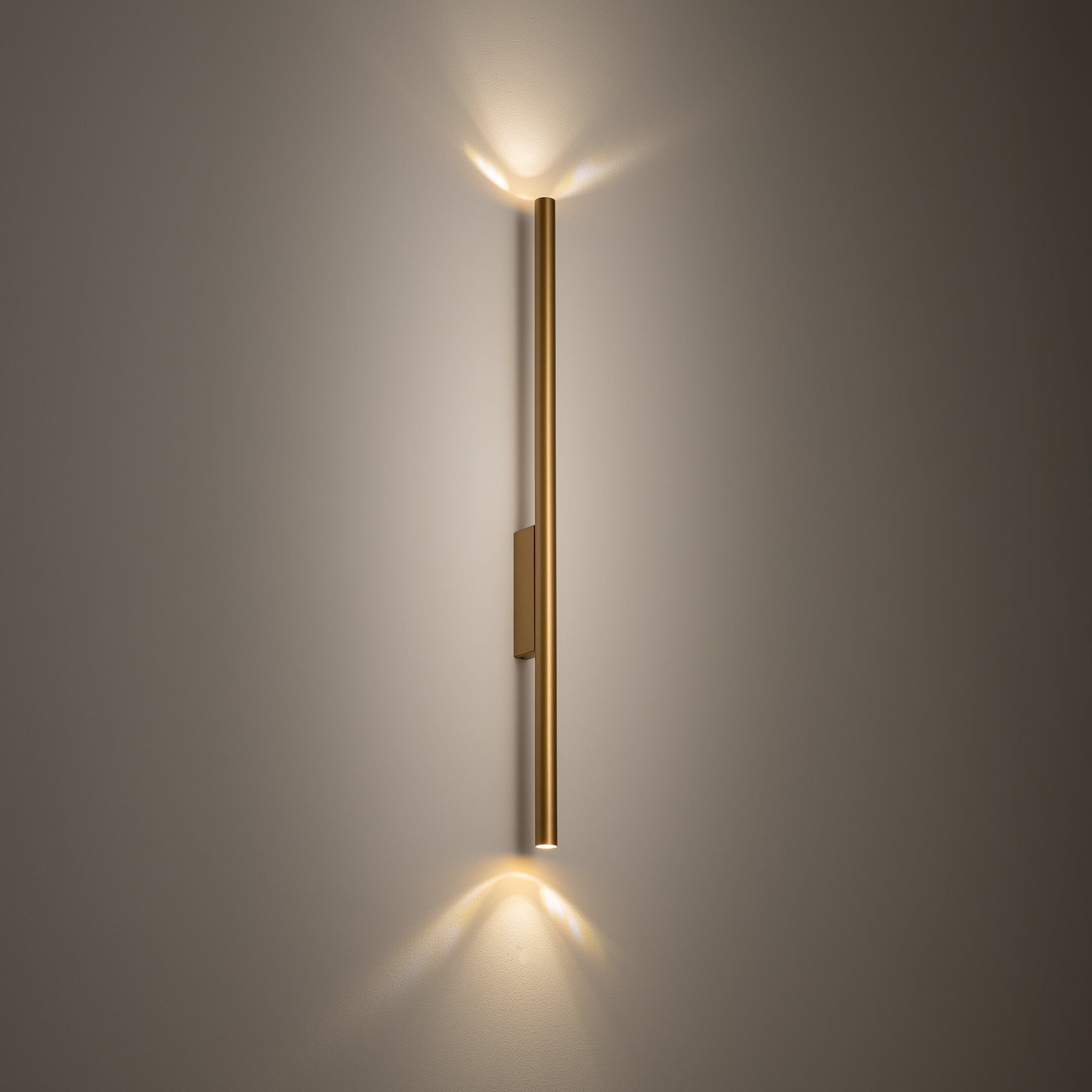 Nowodvorski Kinkiet LASER WALL L 10W only LED 220-230 50/60 - Stal lakierowana - Satynowy złoty 11814