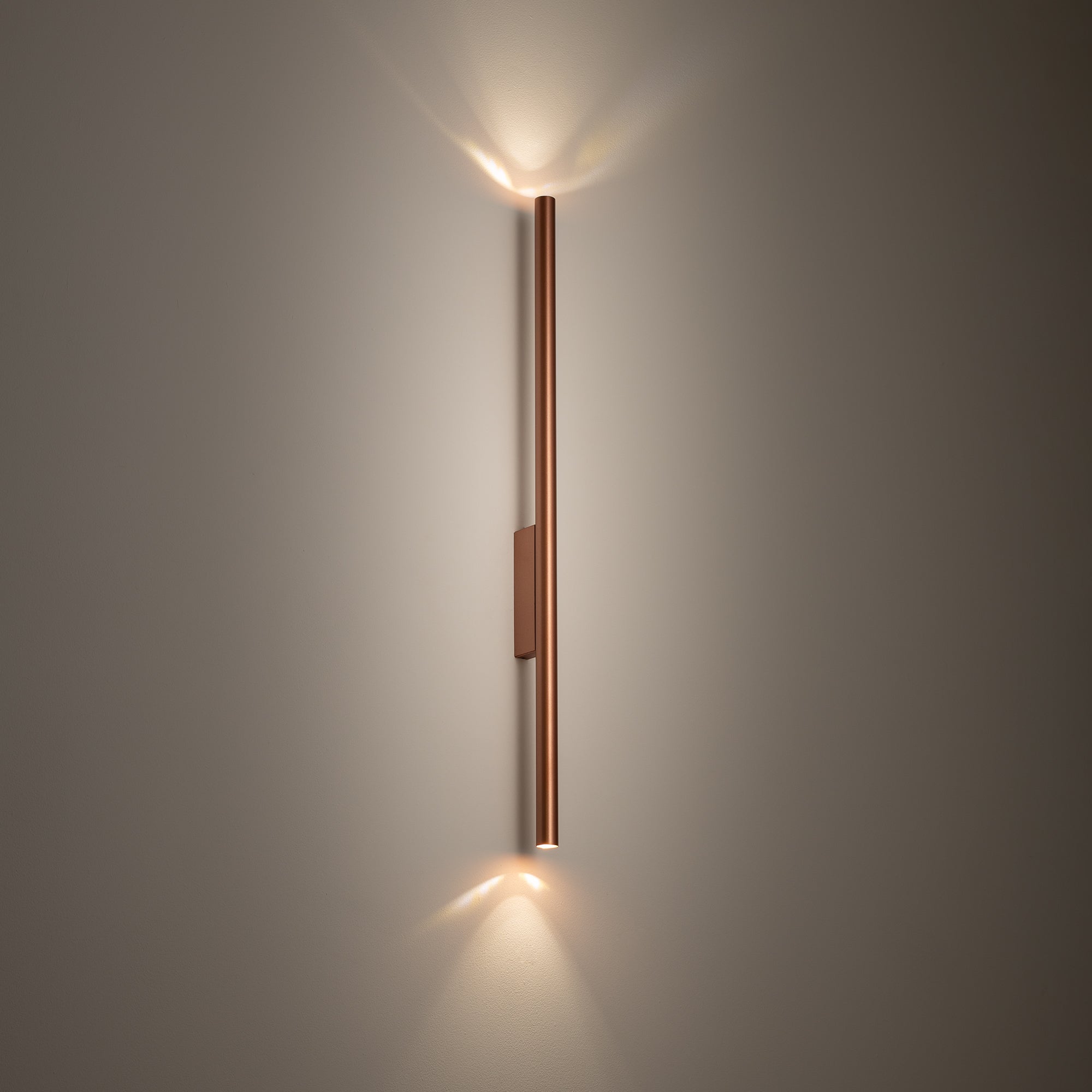 Nowodvorski Kinkiet LASER WALL L 10W only LED 220-230 50/60 - Stal lakierowana - Satynowa miedź 11815