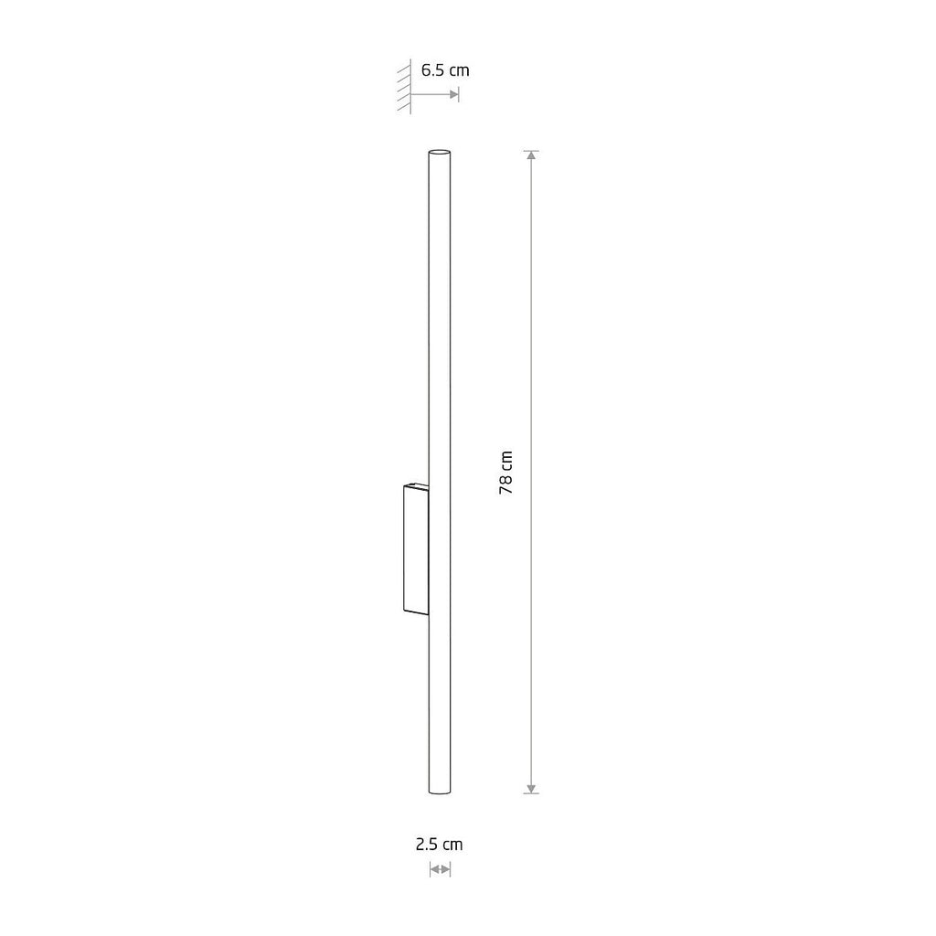 Nowodvorski Kinkiet LASER WALL L 10W only LED 220-230 50/60 - Stal lakierowana - Satynowa miedź 11815