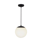 Lampa sufitowa LED / Trzonek: E27 / Kula / Kolor: Czarna