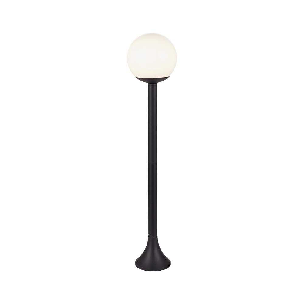 Lampa stojąca LED / Trzonek: E27 / Kula / Kolor: Czarna