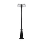 Lampa stojąca LED / Trzonek: E27 / Kula / Kolor: Czarna